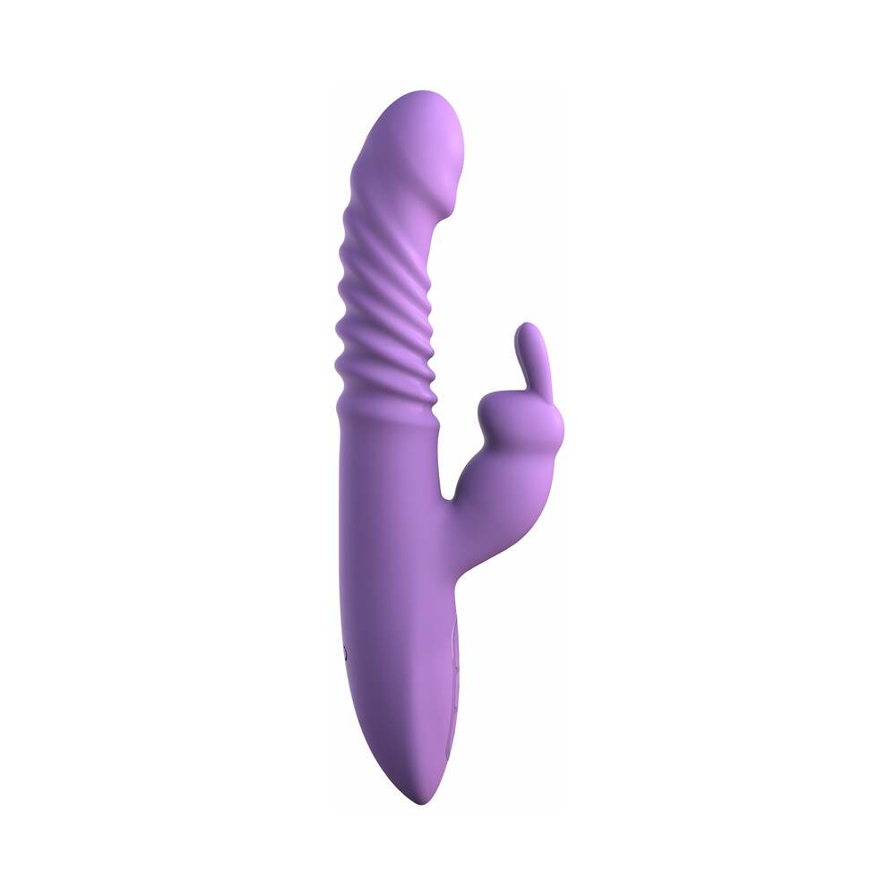 Fantasy For Her Rechargeable Her Thrusting Silicone Rabbit Vibrator Purple - Fantasies Boutique