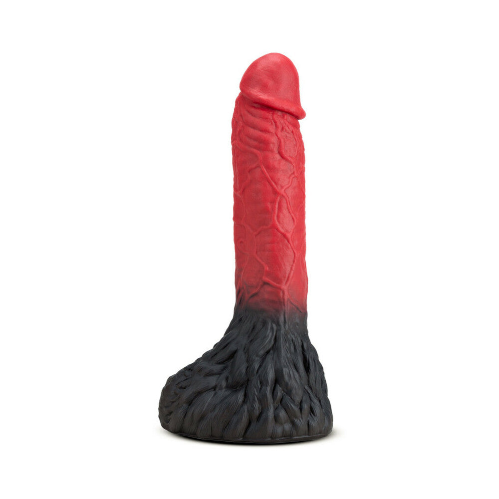 The Realm Lycan 10.5 in. Silicone Lock On Fantasy Werewolf Dildo Red - Fantasies Boutique
