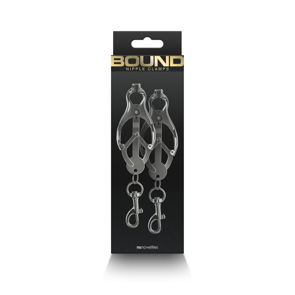 Bound Nipple Clamps C3 Gunmetal - Fantasies Boutique