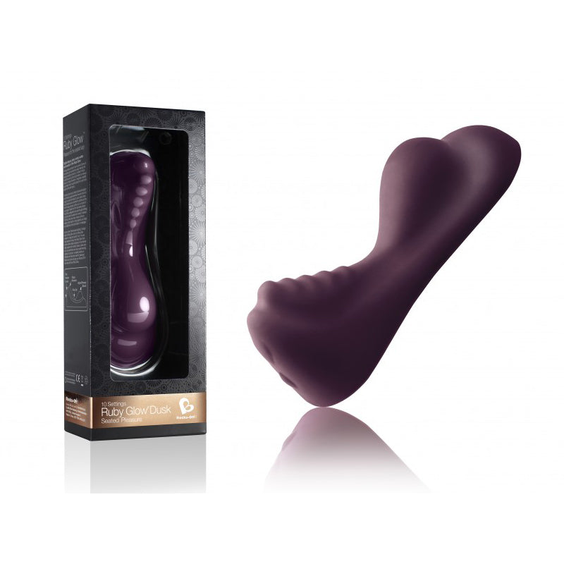 Ruby Glow Saddle Vibrator - Dusk - Fantasies Boutique