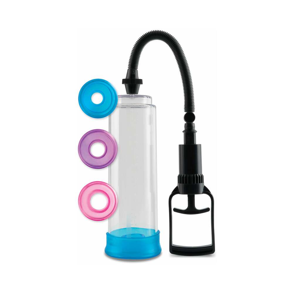 Pump Worx 4-Piece Cock Trainer Pump System Clear/Assorted - Fantasies Boutique