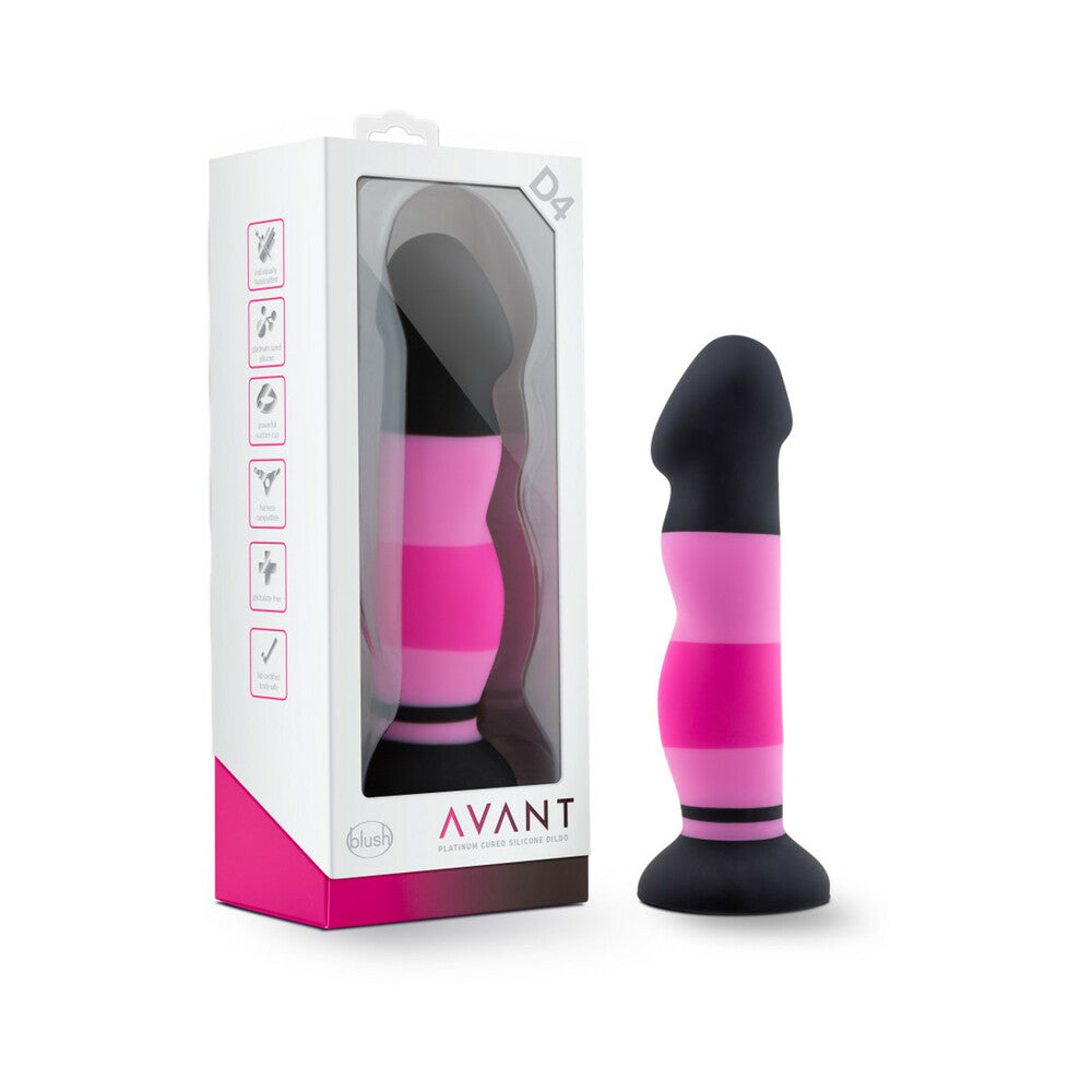 Avant D4 Sexy in Pink 8 in. Silicone Dildo - Fantasies Boutique