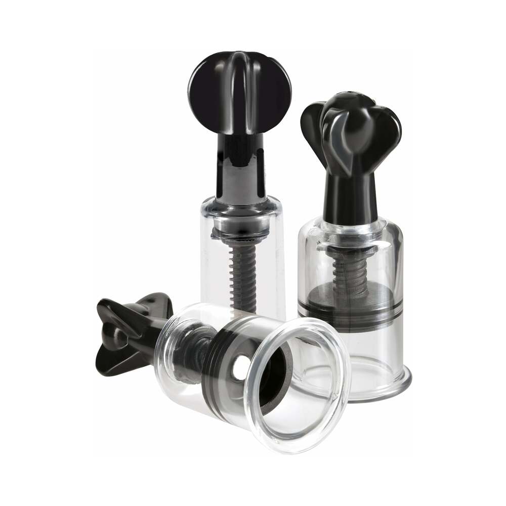 Fetish Fantasy Series Limited Edition Super Suckers Trio Clear/Black - Fantasies Boutique