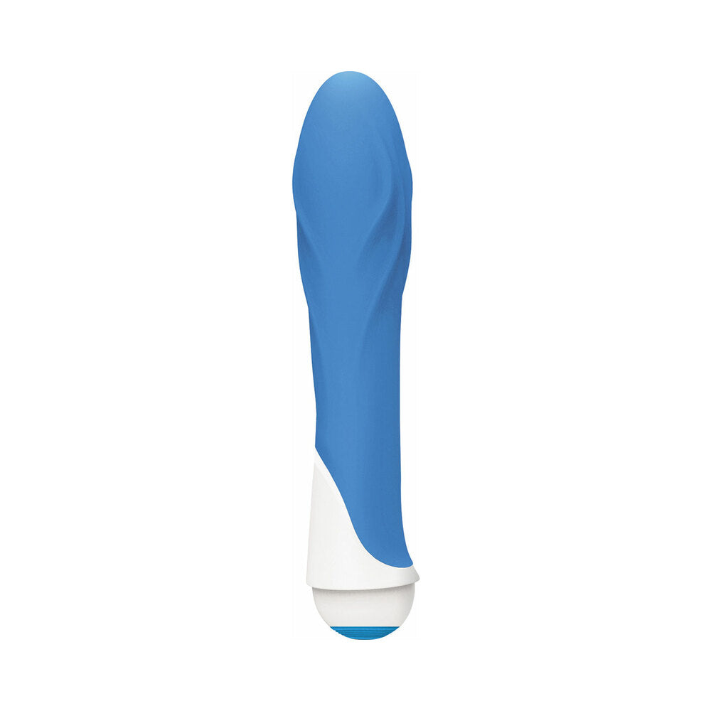 Curve Toys Gossip Charlie Waterproof Textured Silicone Vibrator Azure - Fantasies Boutique