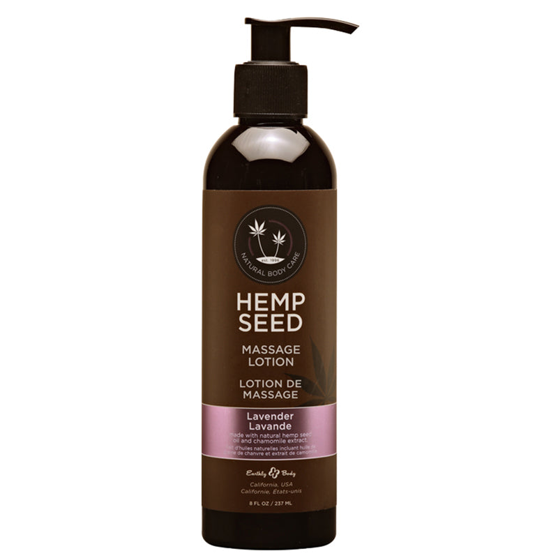 Earthly Body Massage Lotion Lavender 8oz - Fantasies Boutique