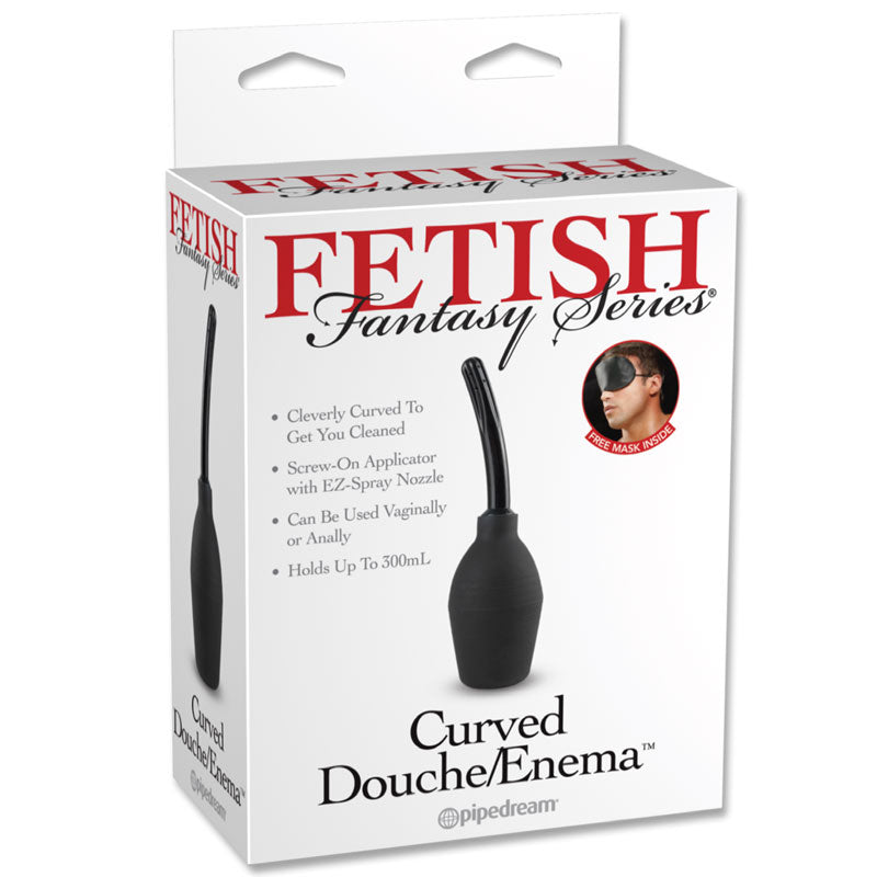 Fetish Fantasy Series Curved Douche/Enema Black - Fantasies Boutique