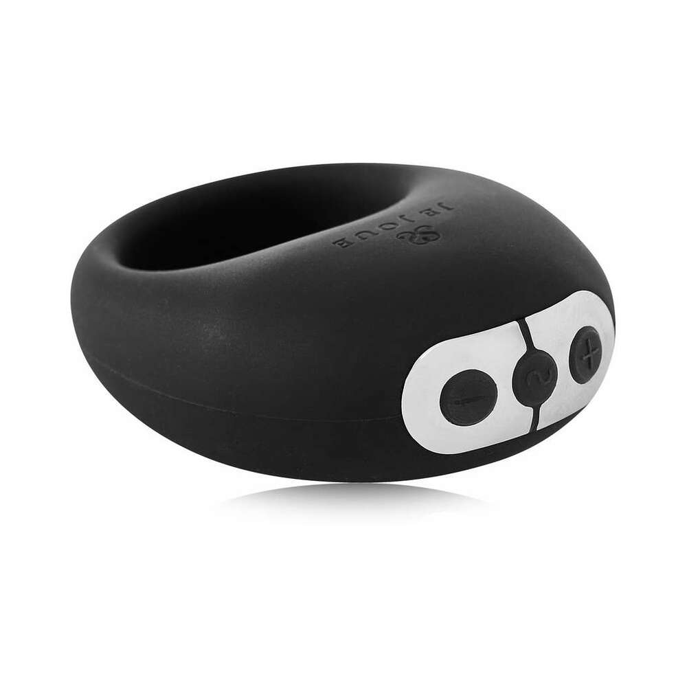 Je Joue Mio Rechargeable Vibrating Silicone Cock Ring Black - Fantasies Boutique