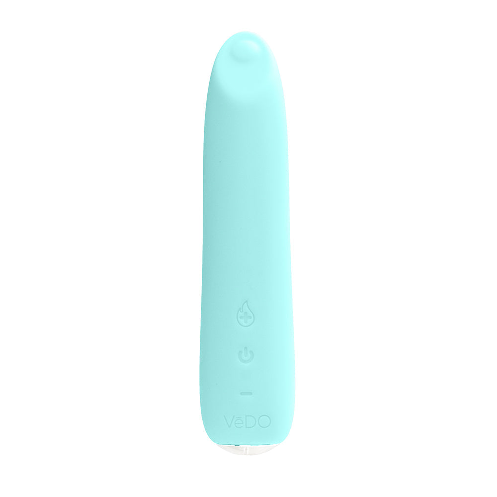 VeDO Boom Rechargeable Warming Silicone Slimline Vibrator Turquoise - Fantasies Boutique