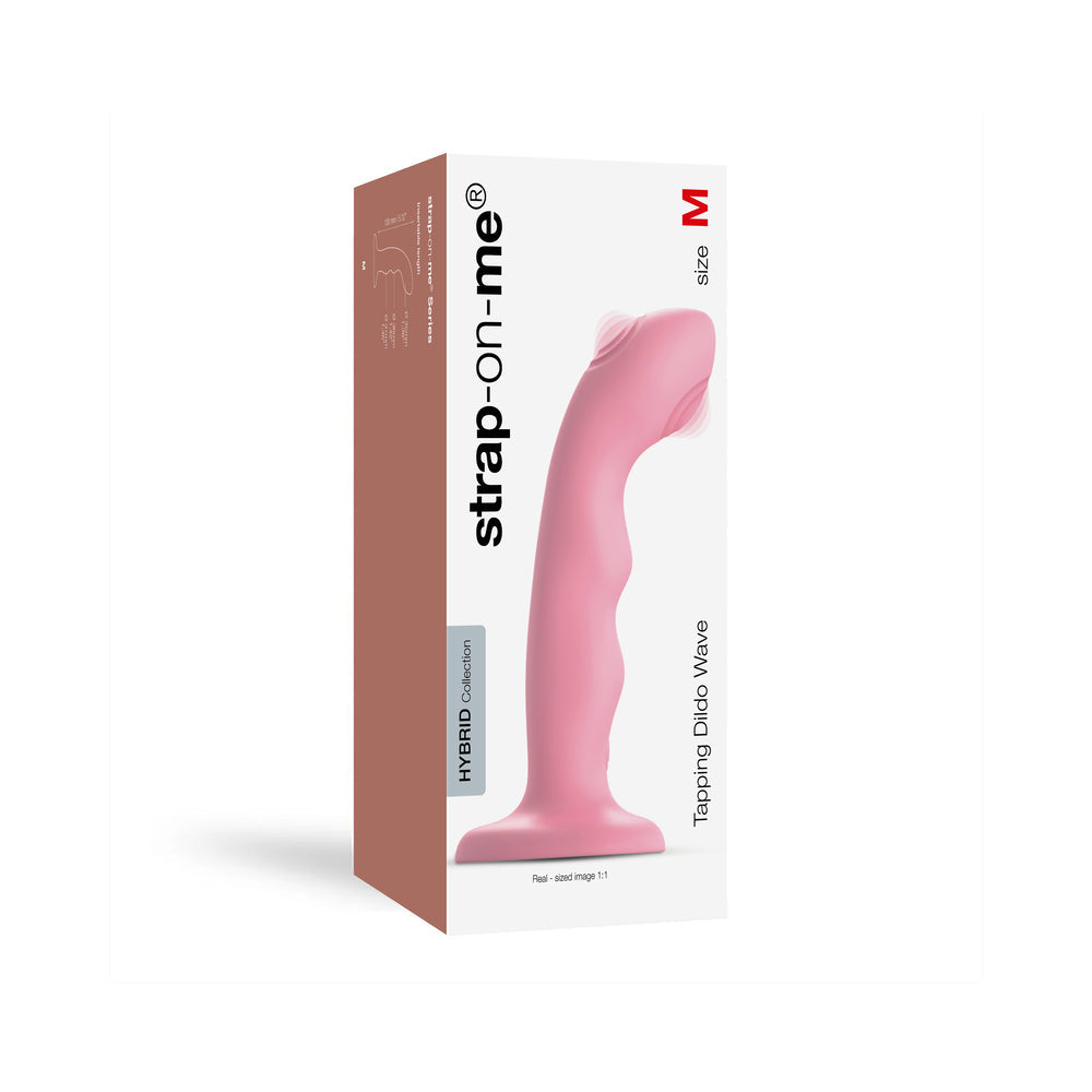 Strap-On-Me Tapping Dildo Wave Coral Pink - Fantasies Boutique