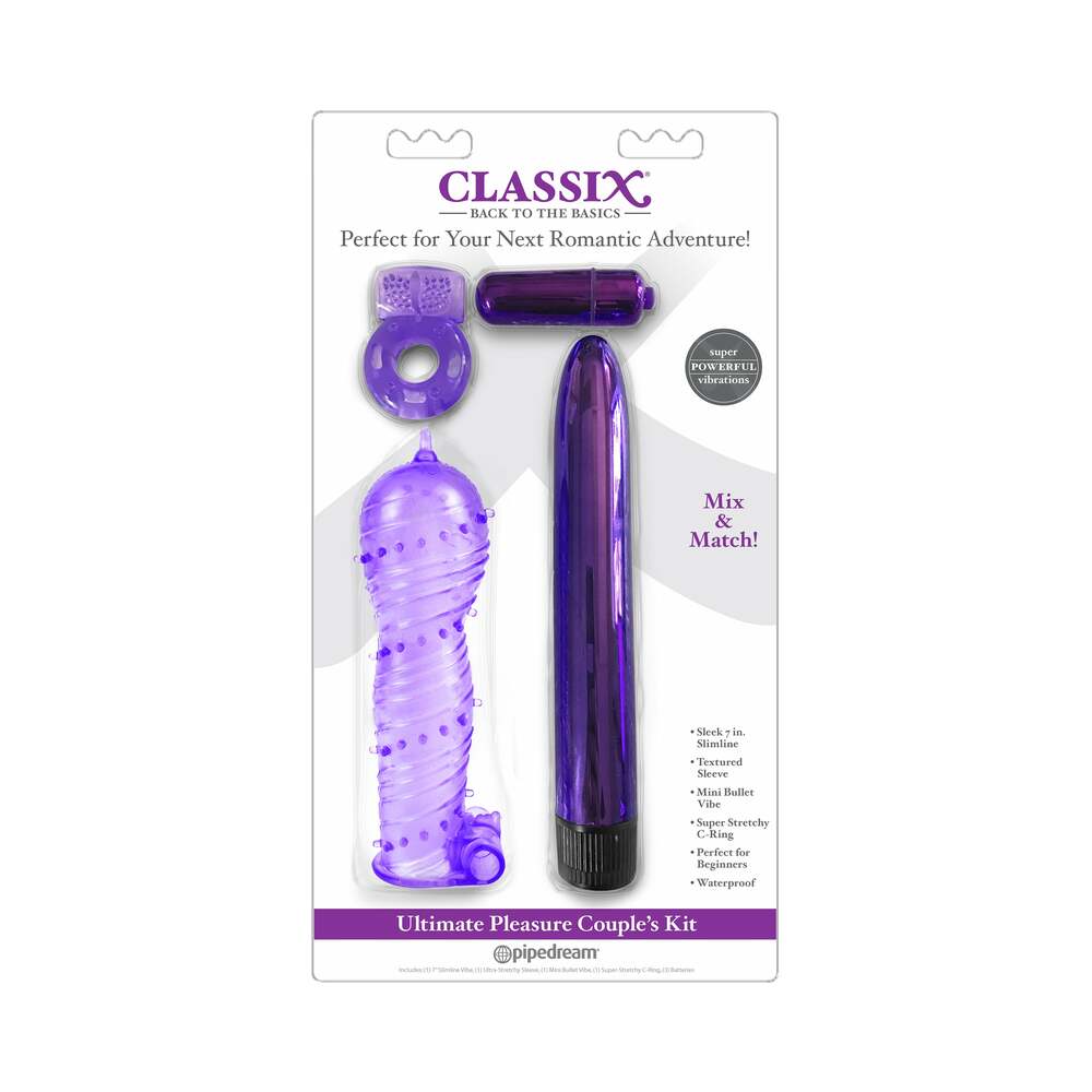 Classix 4-Piece Ultimate Pleasure Couple's Kit Purple