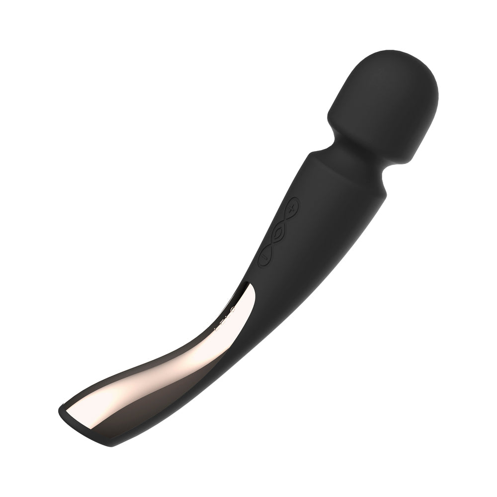 LELO SMART WAND 2 Medium Rechargeable Wand Vibrator Black - Fantasies Boutique