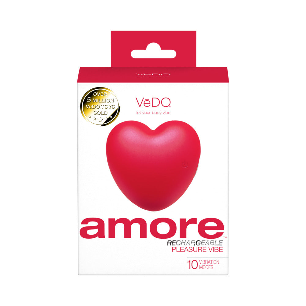 VeDO Amore Rechargeable Pleasure Vibe Red - Fantasies Boutique