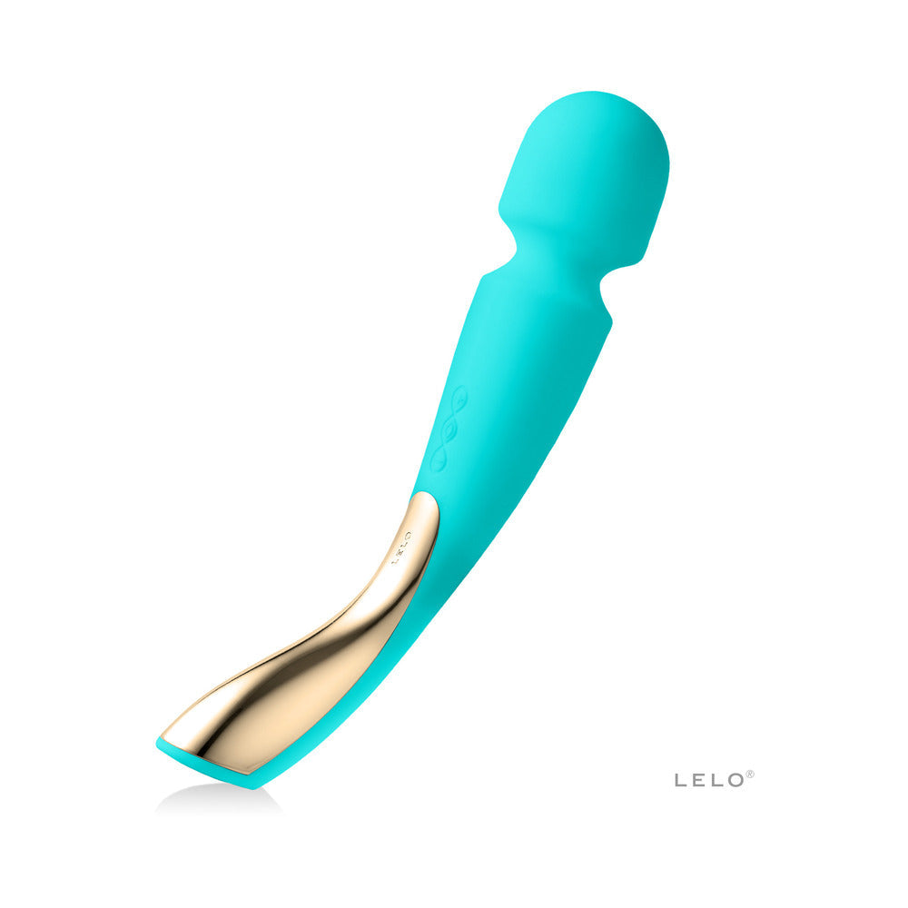 LELO SMART WAND 2 Large Rechargeable Wand Vibrator Aqua - Fantasies Boutique