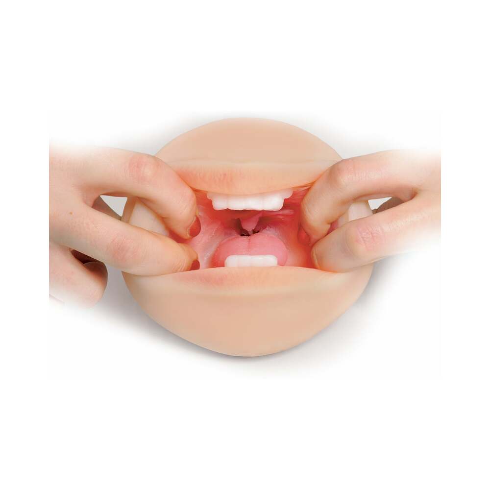 PDX Fuck Me Silly To Go Deep Throat Cocksucker Oral Mega Stroker Beige - Fantasies Boutique