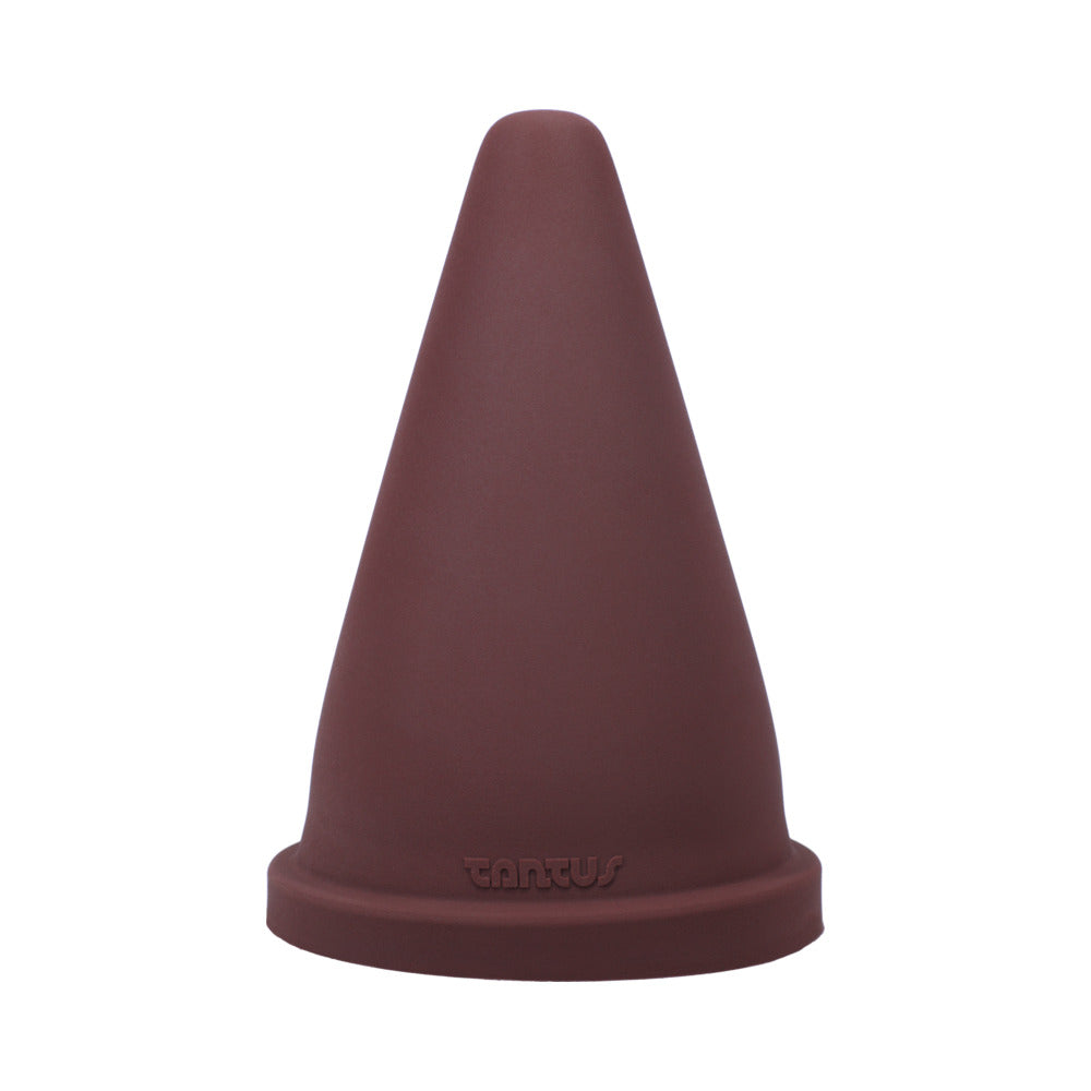 Tantus Cone Squat Firm Dildo Garnet (Box) - Fantasies Boutique