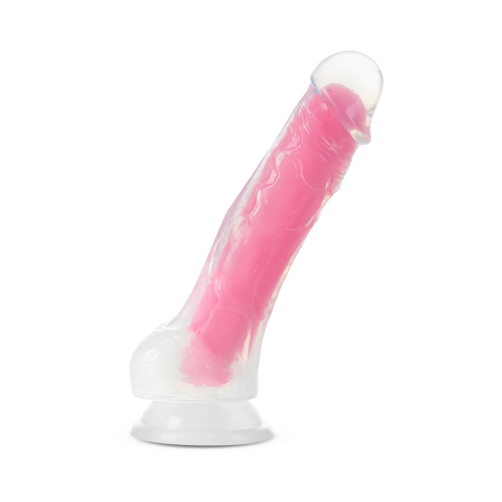 Blush Neo Elite Glow in the Dark Viper 7 in. Dual-Density Dildo Neon Pink - Fantasies Boutique