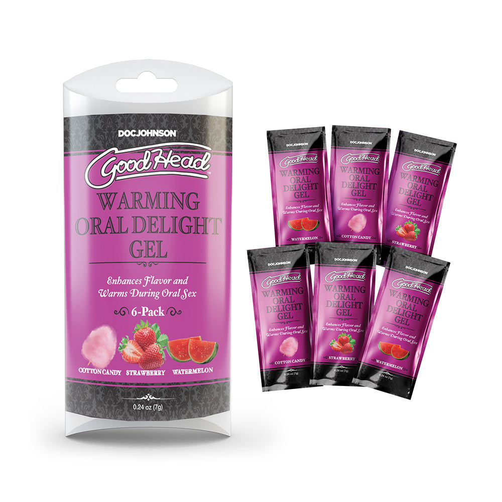 Goodhead Warming Oral Delight Gel Multi-Flavor 6-Pack 0.24 oz. - Fantasies Boutique