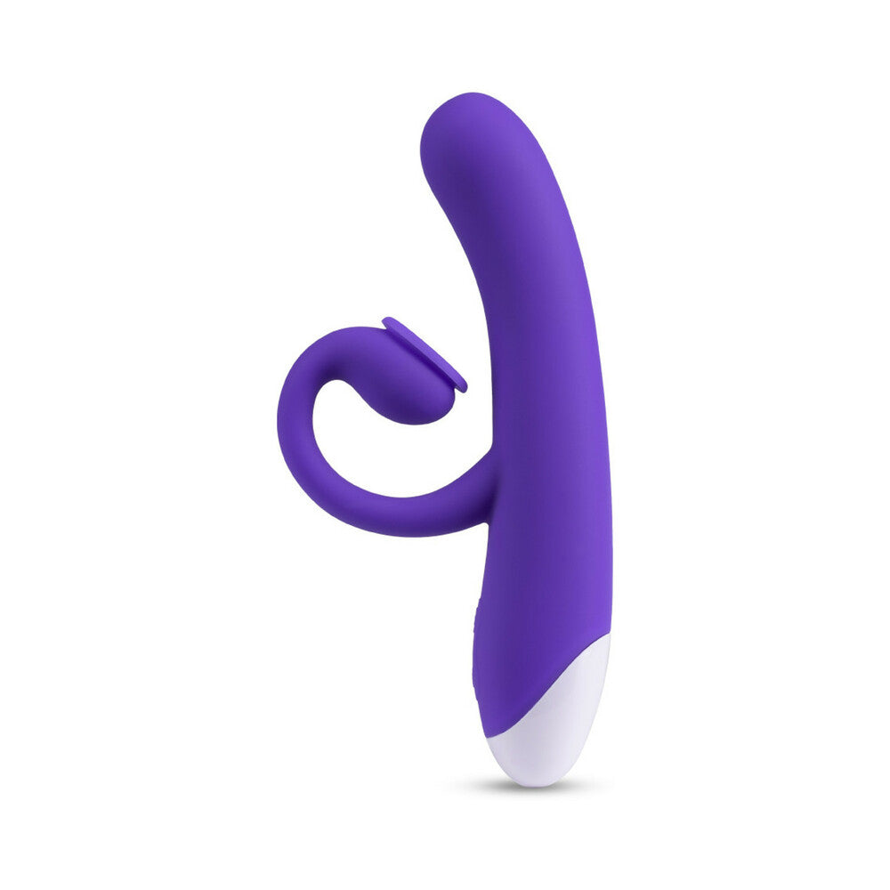 Hop Oh Bunny Rechargeable Silicone Air Pulse Dual Stimulation Vibrator Midnight - Fantasies Boutique
