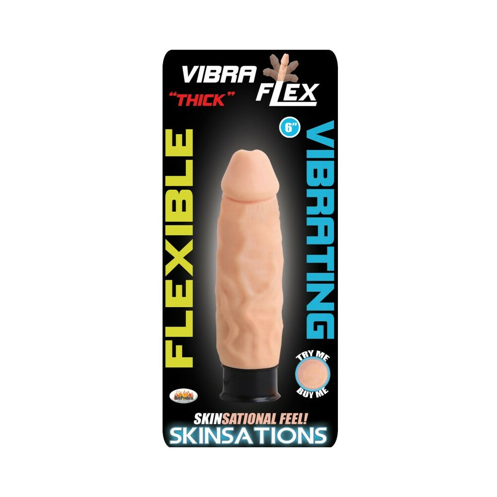 Skinsations Thick Vibraflex/6in Dildo 12 Functions - Fantasies Boutique