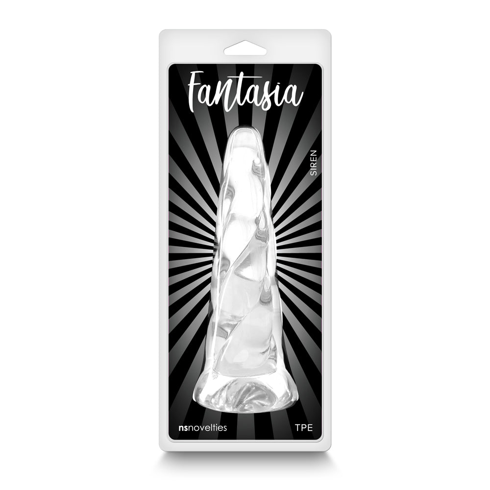 Fantasia Siren Jelly Dildo Clear - Fantasies Boutique