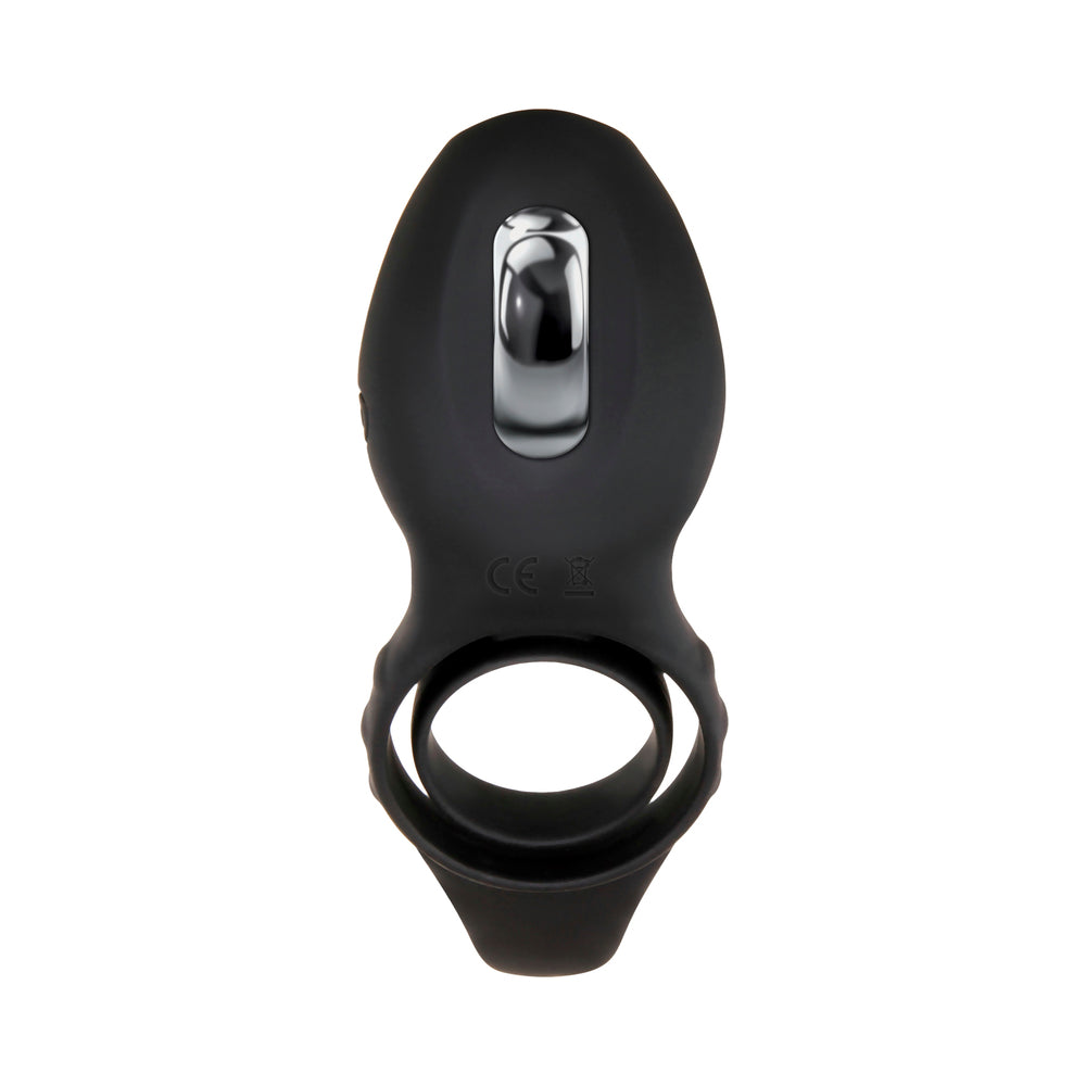 Zero Tolerance Mr. Flicker Remote-Controlled Flicking Tongue Vibrating Cockring Black - Fantasies Boutique
