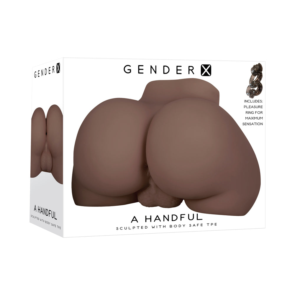Gender X A Handful Stroker Brown 6lbs - Fantasies Boutique