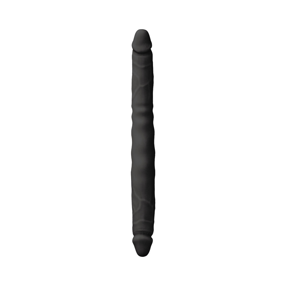 Colours Double Pleasure 12 in. Dual Ended Dildo Black - Fantasies Boutique