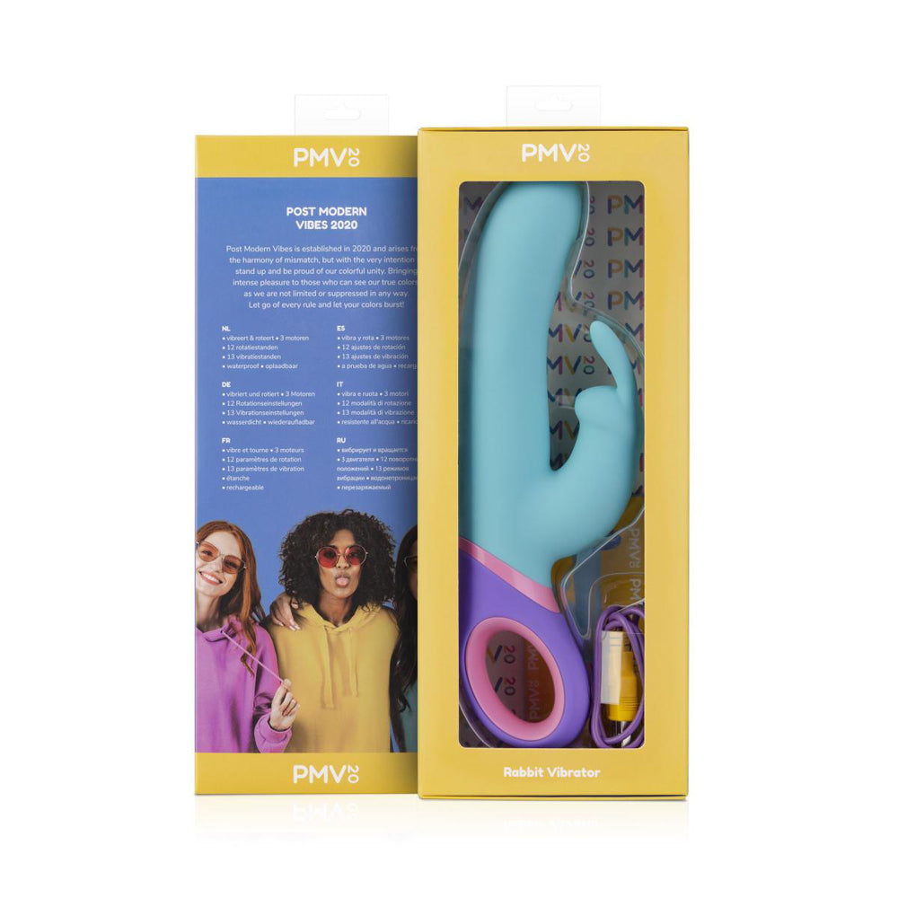 PMV20 Meta Rabbit Vibrator Silicone Teal - Fantasies Boutique