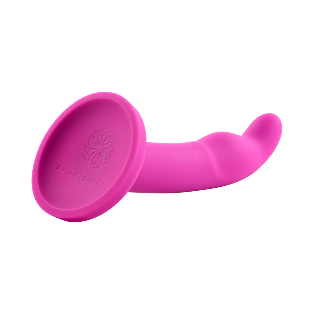 Sportsheets Merge Collection Tana 8 in. Silicone G-Spot Dildo with Suction Cup Pink - Fantasies Boutique