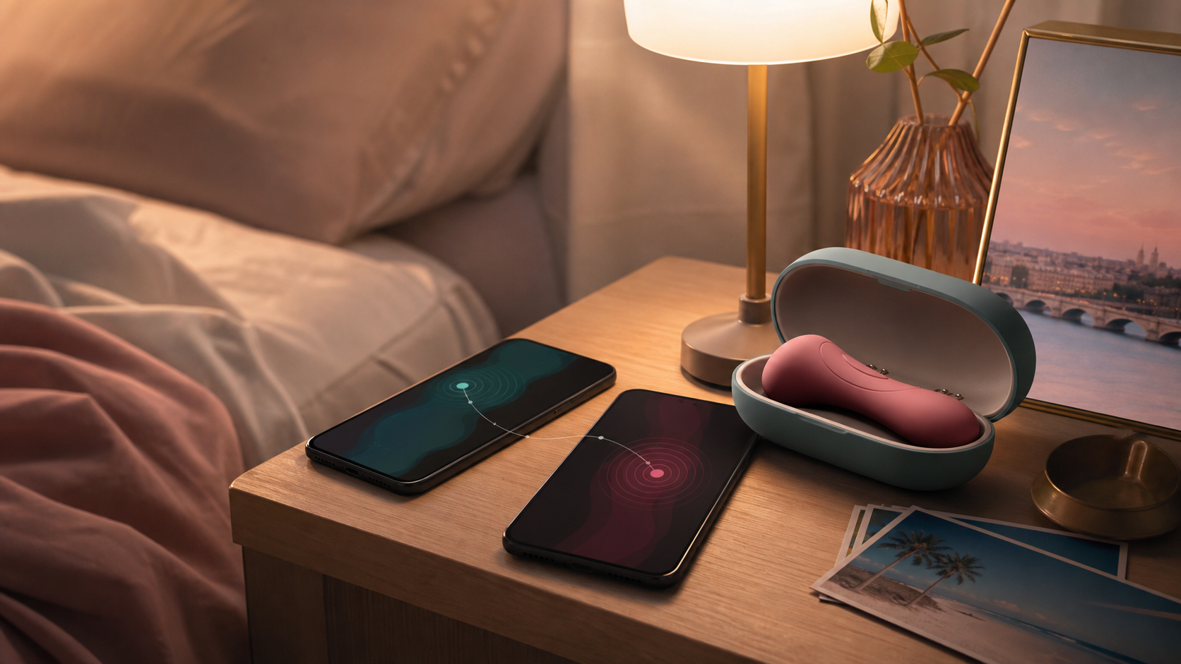 App-Controlled Vibrators for Long-Distance Couples: Setup, Privacy, and Shared Control