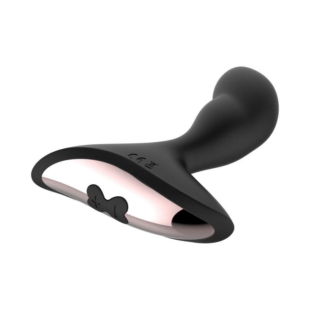 Gender Fluid Rumble Rechargeable Remote-Controlled Silicone Anal Vibrator Black - Fantasies Boutique