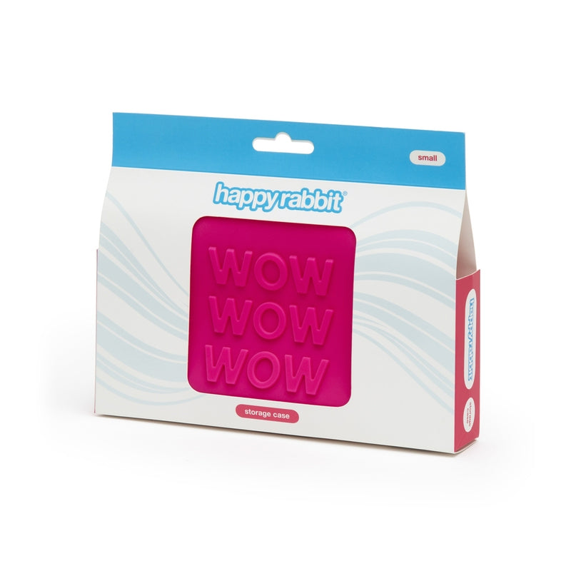 Happy Rabbit 'Wow' Lockable Silicone Storage Bag Pink Small - Fantasies Boutique