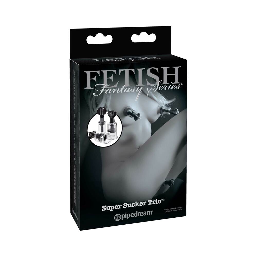 Fetish Fantasy Series Limited Edition Super Suckers Trio Clear/Black - Fantasies Boutique