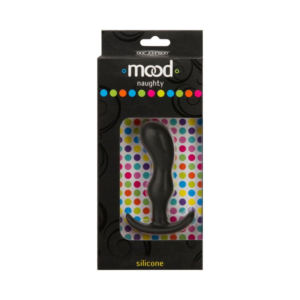 Mood - Naughty 2 - Medium Black Silicone Butt Plug