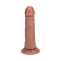RealRock Two in One 5 in. / 6 in. Dildo Tan - Fantasies Boutique