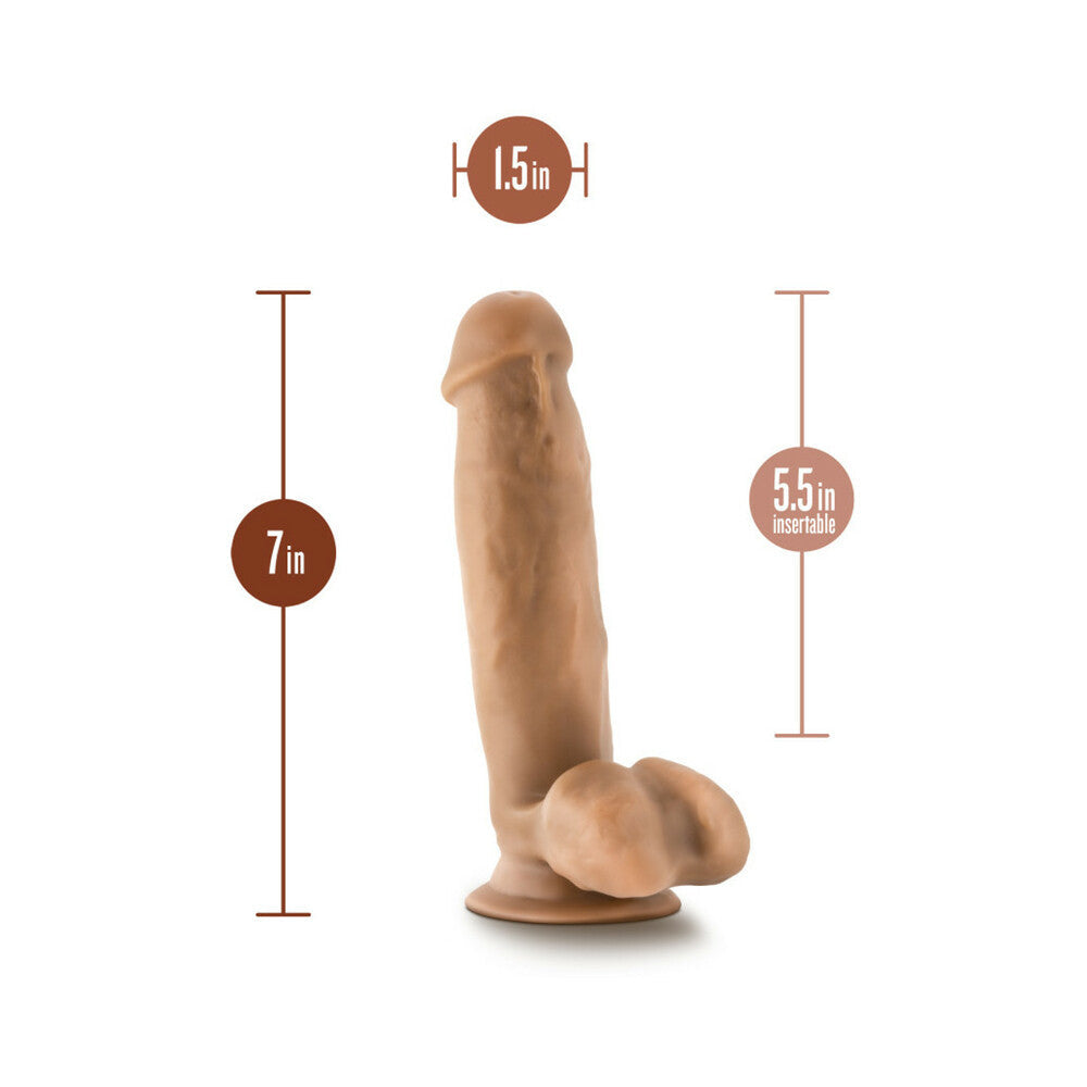 Dr. Skin Dr. Mark 7 in. Dildo with Balls Tan - Fantasies Boutique