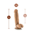 Dr. Skin Dr. Mark 7 in. Dildo with Balls Tan - Fantasies Boutique