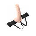 Fetish Fantasy Series 8 in. Hollow Strap-On Beige/Black - Fantasies Boutique