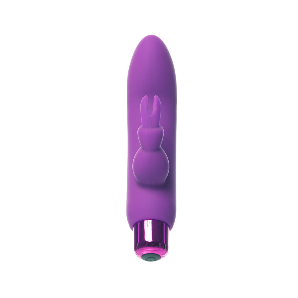 Powerbullet Alice's Bunny Rechargeable Bullet Vibrator with Silicone Rabbit Sleeve Purple - Fantasies Boutique