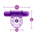 Play with Me Couples Play Vibrating Cockring Purple - Fantasies Boutique