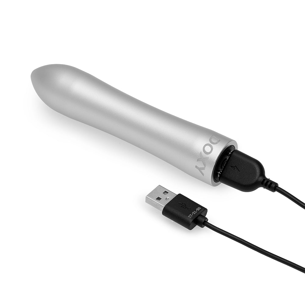 Doxy Bullet Rechargeable Vibrator Silver - Fantasies Boutique