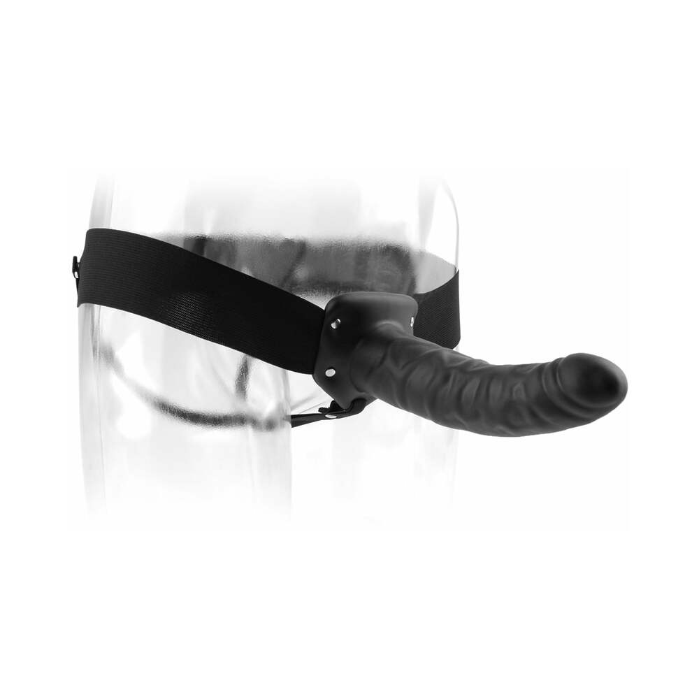 Fetish Fantasy Series 8 in. Hollow Strap-On Black - Fantasies Boutique