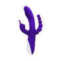 Evolved Lick Me Rechargeable Dual Entry Triple Stimulation Silicone Vibrator Purple - Fantasies Boutique