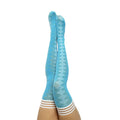 Kixies Golf Collection Par 4 Argyle Thigh-High Blue Size B - Fantasies Boutique