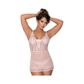 Magic Silk Seabreeze Lace-Up Chemise & G-String Blush L/XL - Fantasies Boutique