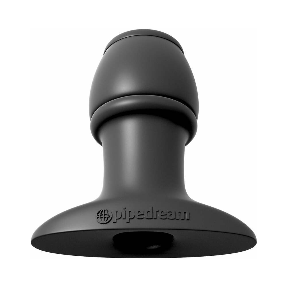 Pipedream Anal Fantasy Collection Silicone Open Wide Tunnel Plug Black - Fantasies Boutique