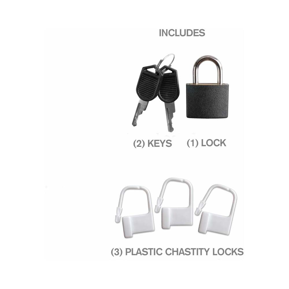 Fantasy C-Ringz Hardcore Silicone Cock Blocker Locking Chastity Cage Black - Fantasies Boutique