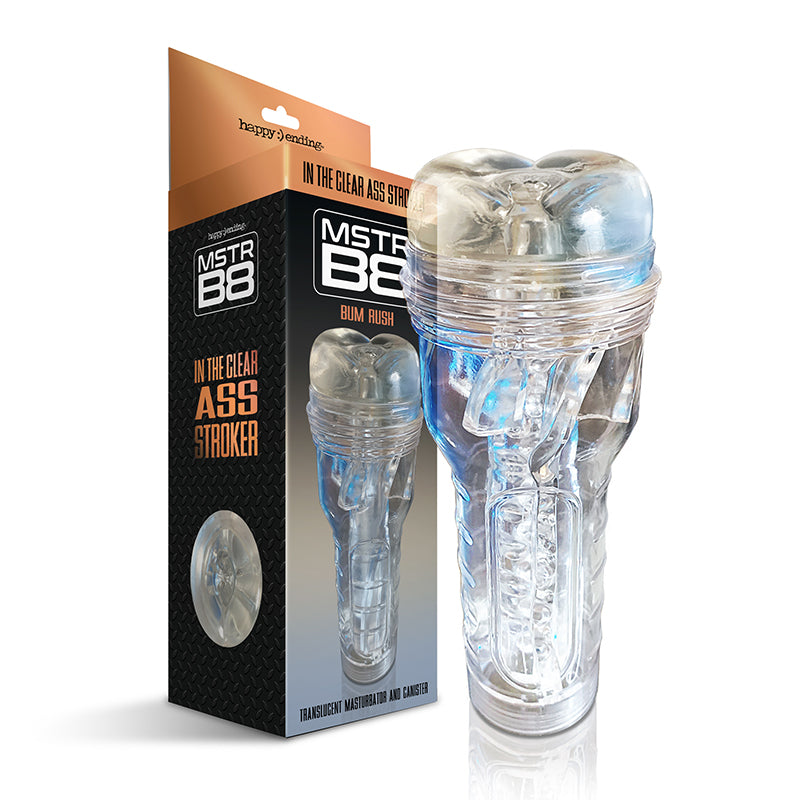 Happy Endings MSTR B8 In The Clear Anal Stroker Bum Rush Canister - Fantasies Boutique