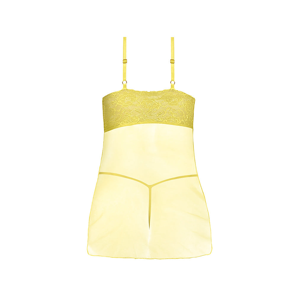 Magic Silk Daffodil Dreams Babydoll & G-Set Yellow L/XL