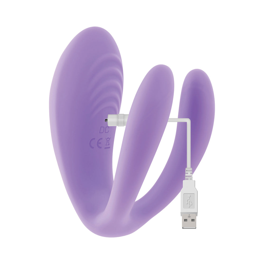 Evolved Petite Tickler Rechargeable Remote-Controlled Silicone Dual Stimulator Purple - Fantasies Boutique
